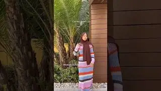 Modest Crochet dresses🩷#hijabi #hijabers #hijabiz #hijabista #hijabfashion #hijabqueen