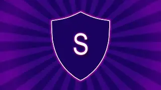 Security Logo Design | Neon Effect