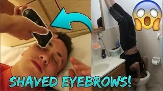 ULTIMATE DOING YOUR DARES! (SHAVED HIS EYEBROWS)