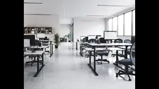 How to assemble a FUMAC UPGRADE &ndash; SHAPE &ndash; BLOCK desk with frame from LINAK