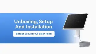 Baseus Security A1 3W Solar Panel | What's in box#setup  | 24/7 Power with Just 30 Min of Sunlight!