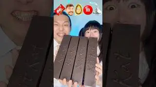Giant Chocolate Challenge ASMR 🥵🍫 #asmr #mukbang #funny