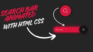 Animated Search Bar Design using HTML an CSS | Responsive Search Input UI | Frontend Project