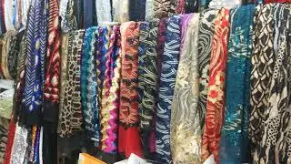 Beaded Embroidery Net Fabric Beaded Lace Fabrics Wholesale Market Applique Fabric