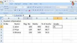 How to use Excel to find Percentage and Grade (for Beginner)