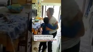 Grandma Gets Surprise Visit From Grandkids on Her Birthday