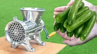 EXPERIMENT MEAT GRINDER VS CUCUMBER