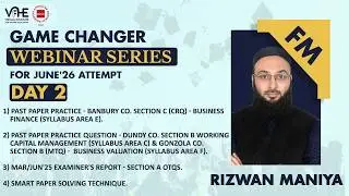 ACCA FM Day 2 Game Changer Webinar Series June'26 | Pass FM First Attempt | Success Strategy