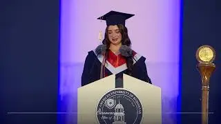 AUK Commencement Ceremony 2025 - Victoria Hessin, College of Nursing Valedictorian