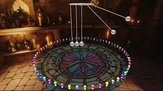 Newton's Cradle Polyrhythm Ambient Music  Pendulum Wave 3D #polyrhythm #pendulum #ambien t #newton