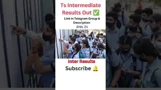 Ts Intermediate Results 🤕 Out 2024 | Inter Results 2024 April | #Shorts
