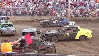 Waterloo, IL Bone Stock Minis Demolition Derby Feature 07-23-21