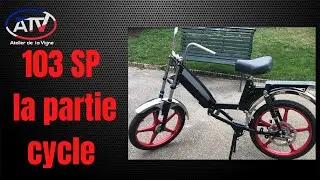 Restauration  Peugeot 103 SP : la partie cycle