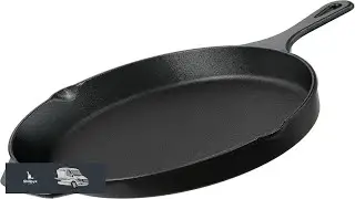 Utopia Kitchen Cast Iron Skillets 12 Inch Chef's Pan Pre Seasoned Frying Pan
