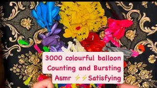 3000 BIG COLOURFUL BALLOON ASMR  😱 BURSTING | COUNTING | SATISFYING 🎈🎈