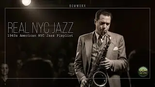 Real NYC Jazz 🎷 1940s American Swing Jazz Playlist | Midnight Clubs, Smoke & Streetlight Mood