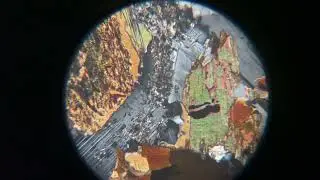 XPL of Rotating Gabbro