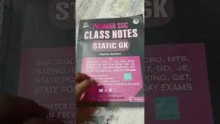 Parmar Class Notes Static GK Book For SSC Or Railway Exam Competition Exams