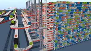 3D Vertical Carton Storage System - ASRS - Automatic Storage Retrieval System