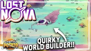 SUPER MINIMALIST Upgrade Game!! - Lost Nova - Chill Resource Management Exploration Game