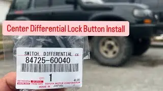 80 Series Landcruiser: Center Differential Lock button