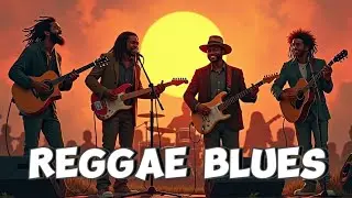 Reggae Blues Jazz Instrumental 🌴 Soulful Blues Guitar & Deep Roots Dub Vibes