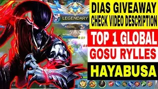 TOP 1 GLOBAL HAYABUSA HYPER CARY GAMEPLAY BY GOSU RYLLES ~MOBILE LEGENDS