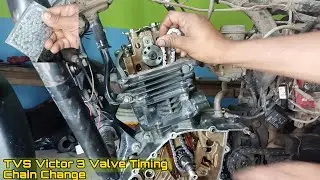 TVS Victor 3 Valve Timing Chain Replacement | How To Change Timing Chain Tvs Victor