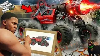 GTA 5 : Franklin Uses Magical Painting To Draw The Monster Truck || PART # 15 || Afaq Hub 2.0