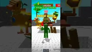 Princess thorn vs Amber heart🤑🤩 #roblox #growagarden