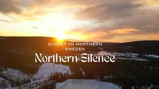 Northern Silence | 4K Drone Sunset in Northern Sweden