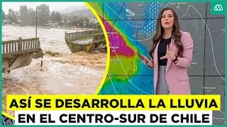 Así se desarrolla el temporal en el centro-sur del país: ¿Qué sigue para la Región Metropolitana?