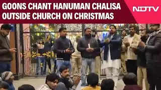 Christmas Vandalism | Goons Chant Hanuman Chalisa Outside Church On Christmas In Bareilly