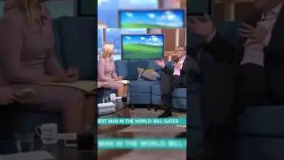 Bill Gates le da una leccion a Periodista #shorts #entrevista #microsoft