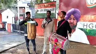 Congress Party celebrations for Amarinder in Punjab, massive fire-cracker display, air pollution