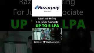 Razorpay Hiring For Junior Associate