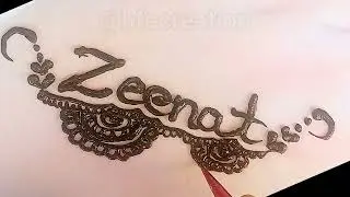 Zeenat Name Mehndi Design | Simple & Clean Arabic Mehndi | Easy Name Mehndi 2026 #zeenat