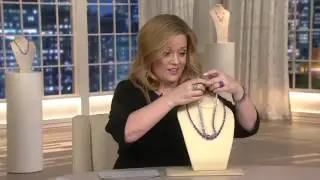 Amethyst Oval Sterling Tennis Necklace on QVC