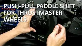3D printed WRC style push-pull paddle shift for Thrustmaster steering wheels