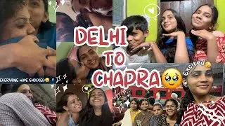 ✨Delhi🚃Chapra!!🤍Everyone was shocked🥹|| #vlog #delhi #nandiniibhushan || nandiniibhushan