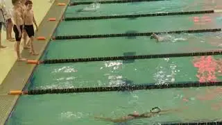 Gs first swim meet.  Freestyle
