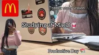 Studying at McDonald’s to Finish Assignments 📚 | Study With Me | Study Vlog #studyvlog