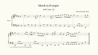 Bach, March in D major, BWV Anh 122