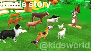 Jungle Friends Adventure 🌳🦊 | Fun Jungle Story for Kids | KidsWorld