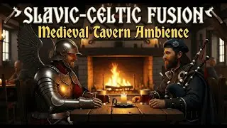 Slavic-Celtic Fusion | Medieval Tavern Ambience with Harp & Guitar for Deep Relaxation