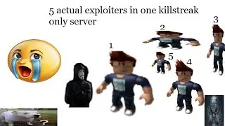 HOW DO YOU EVEN SURVIVE 5 EXPLOITERS IN 1 KILLSTREAK ONLY SERVER???? (Slap Battles)