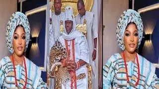 OONI OF IFE  NO 7TH WIFE OLORI TOSIN FINALLY SHOW FACE FOR PALACE .