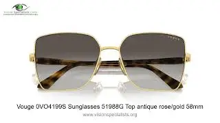 Vouge 0VO4199S Sunglasses 51988G Top antique rose gold 58mm
