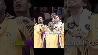 Kobe and Lakers bench reaction 💀😂