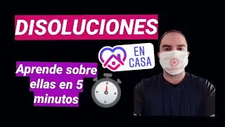 🔴¿Qué son las DISOLUCIONES? -{APRENDE} en 5 MINUTOS)- ⏱️⏲️🤯- TIPOS DE DISOLUCIONES (#001)